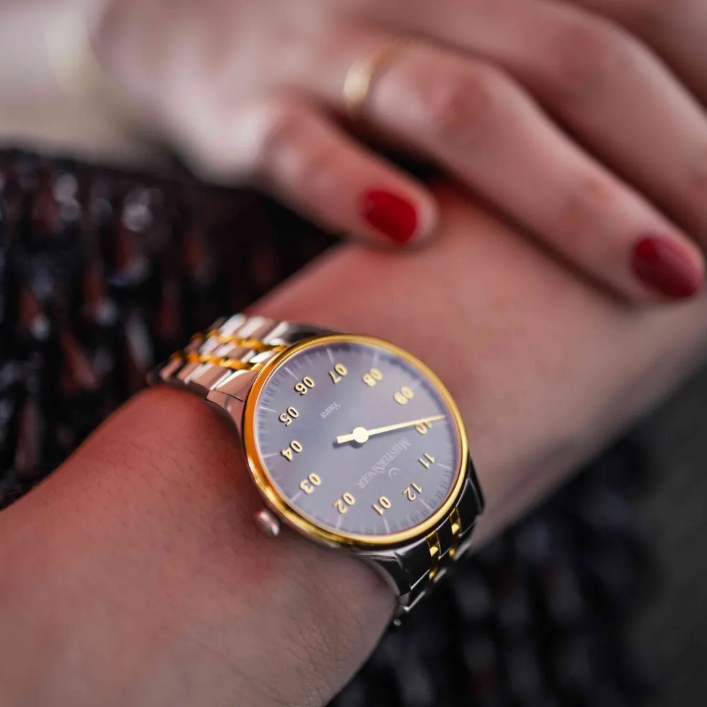 Meister Singer Yaara, Automatic, Anthracite with Gold Ladies Watch YA907G