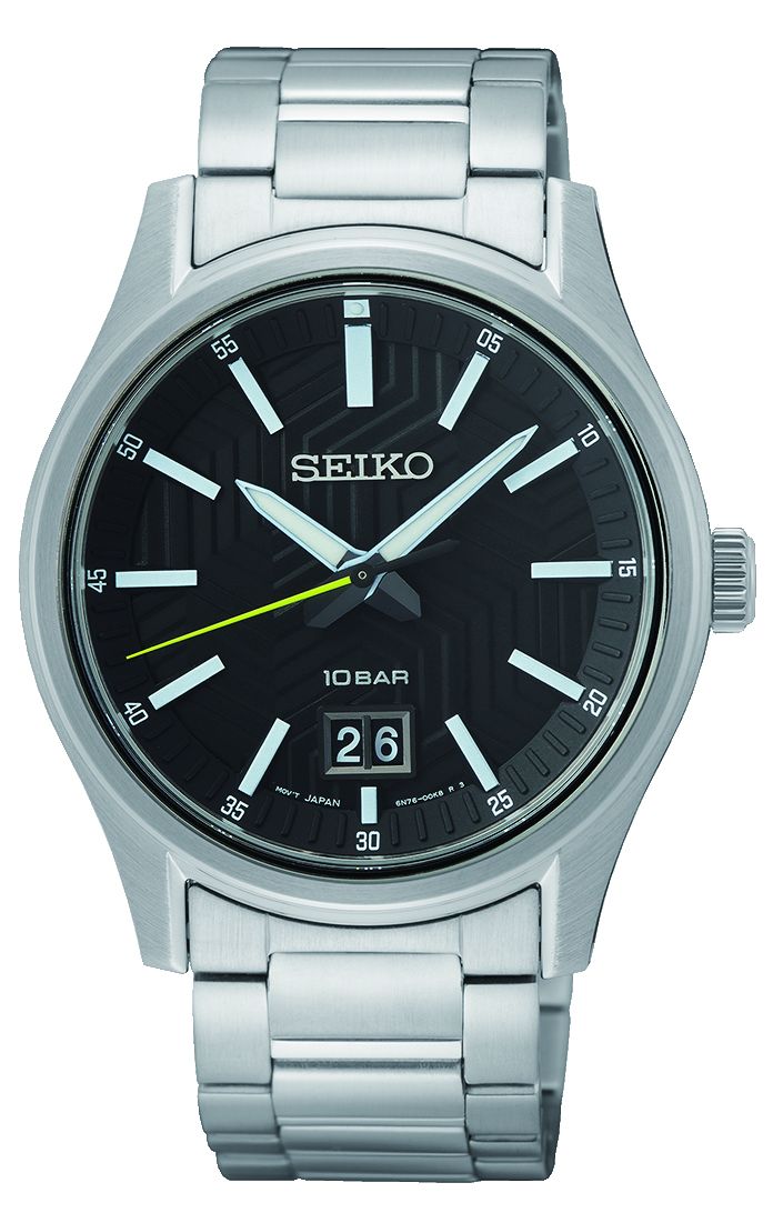 Seiko quartz with big date men's watch SUR535P1