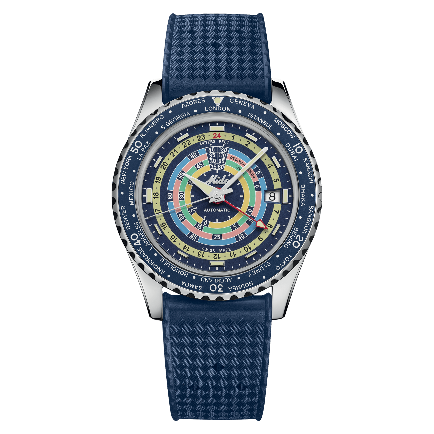 Mido Ocean Star Decompression Worldtimer Men's Watch M026.829.17.041.00