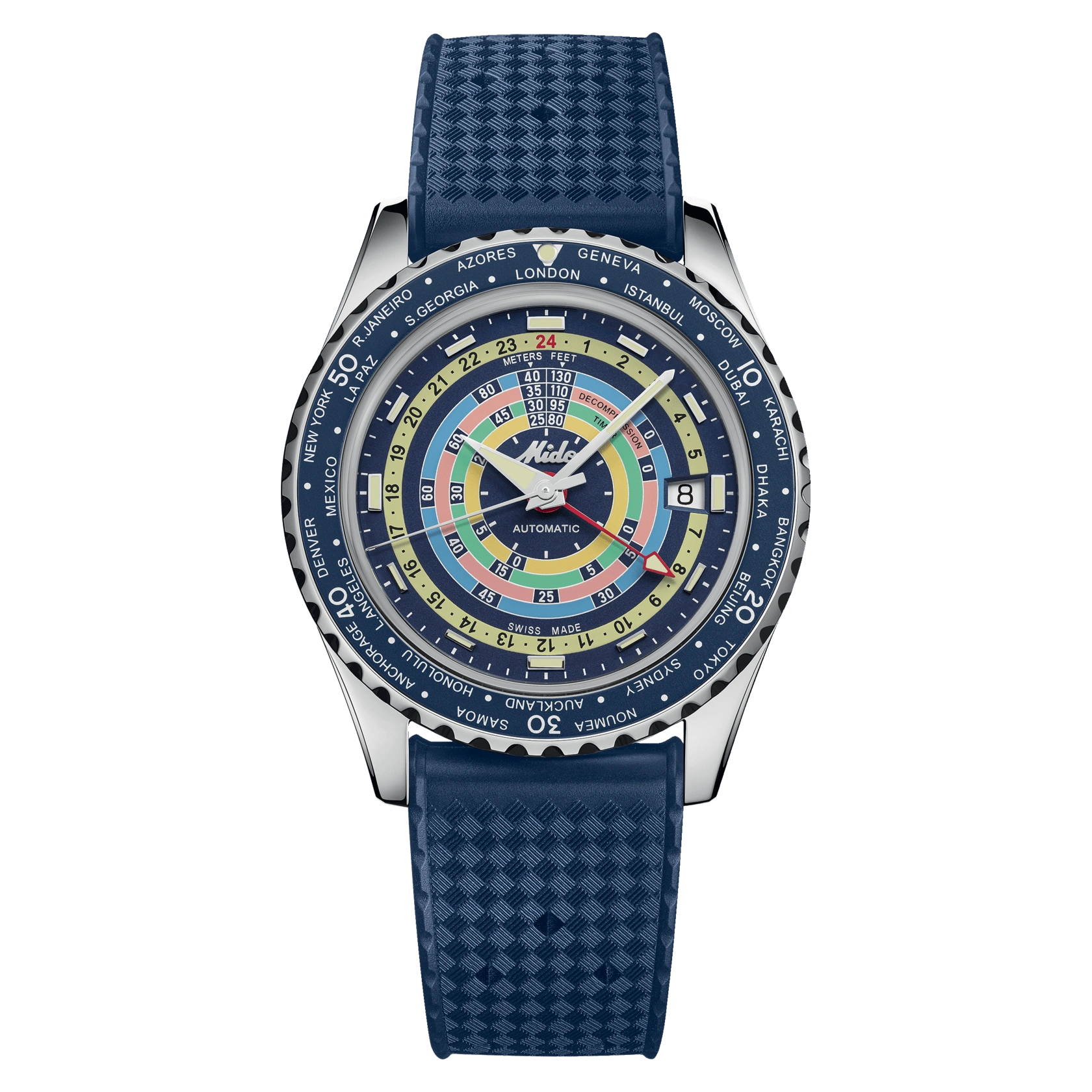 Mido Ocean Star Decompression Worldtimer Men's Watch M026.829.17.041.00