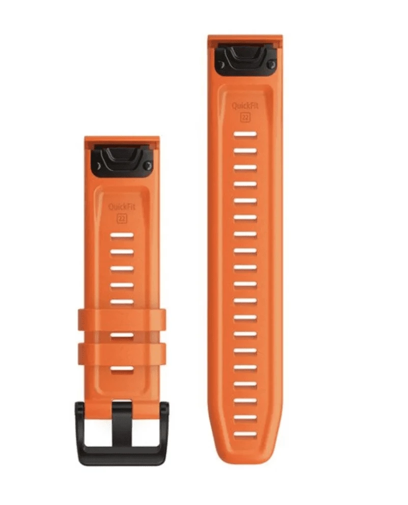 Garmin replacement strap (quick change system) silicone strap orange, 22mm, 010-12863-01