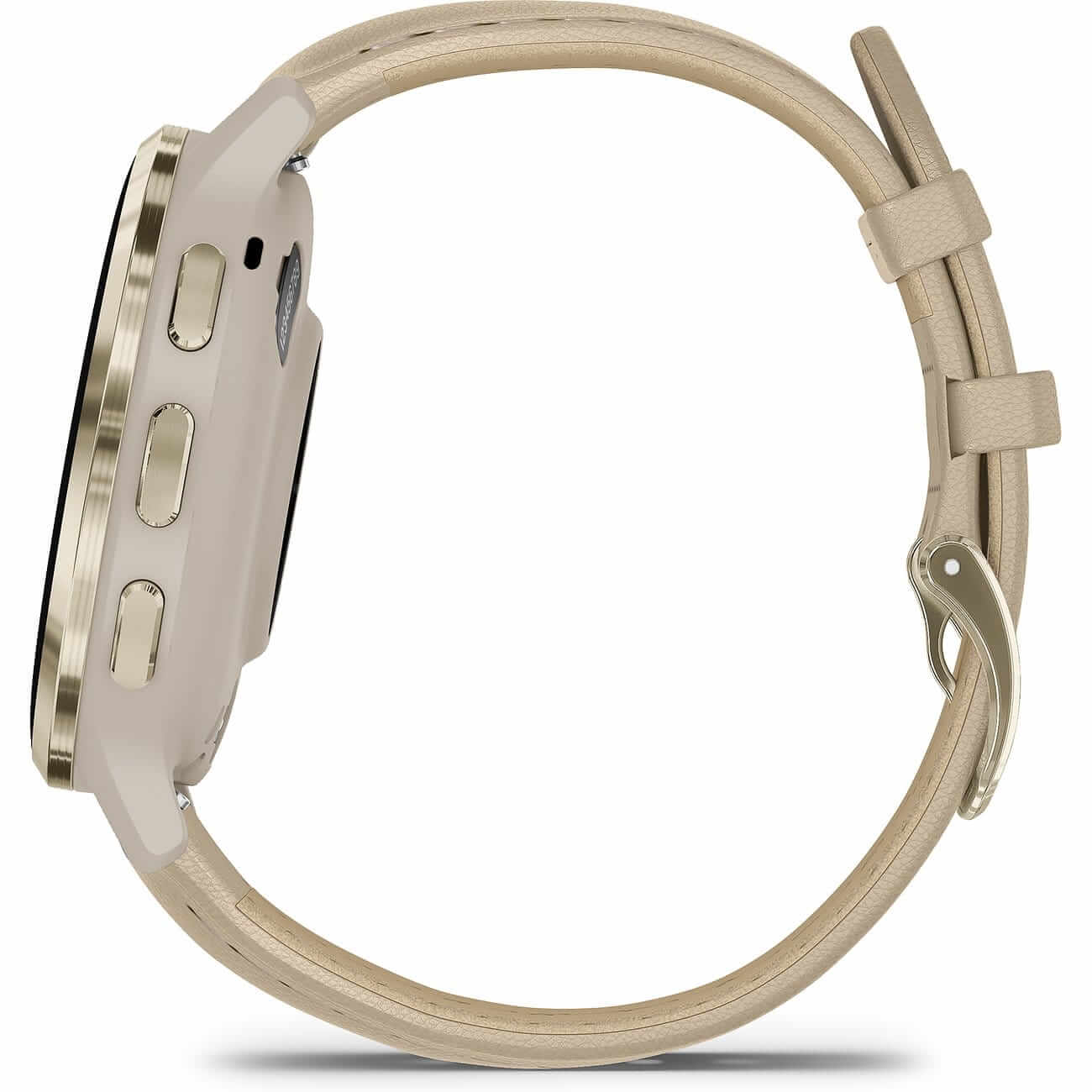 Garmin Venu 3S French Gray/Soft Gold with leather strap and silicone strap 010-02785-55