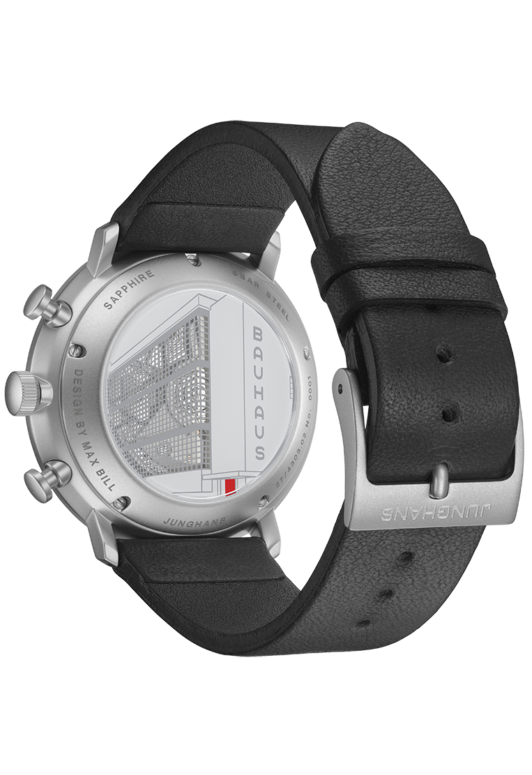 Junghans Max Bill Chronoscope Bauhaus men's watch 27-4303.02