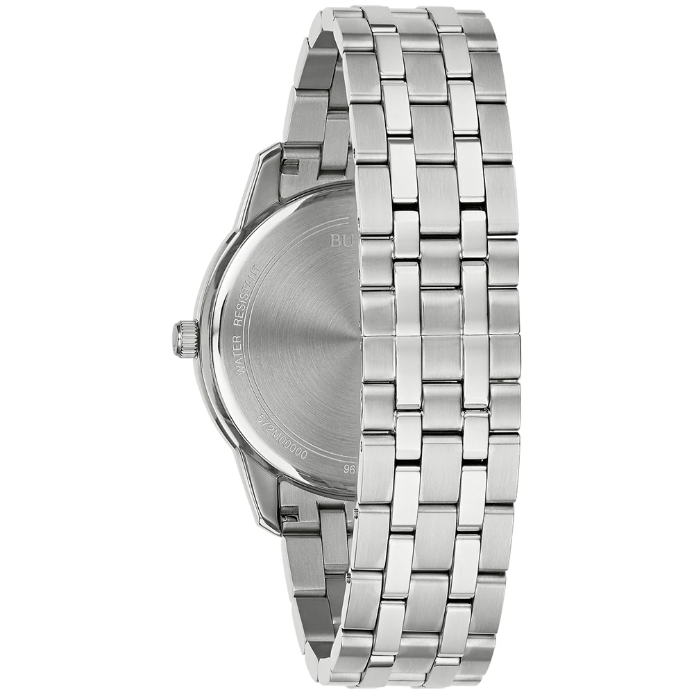 Bulova Classic Quartz, Stainless Steel Blue, 40mm Men's Watch 96B475