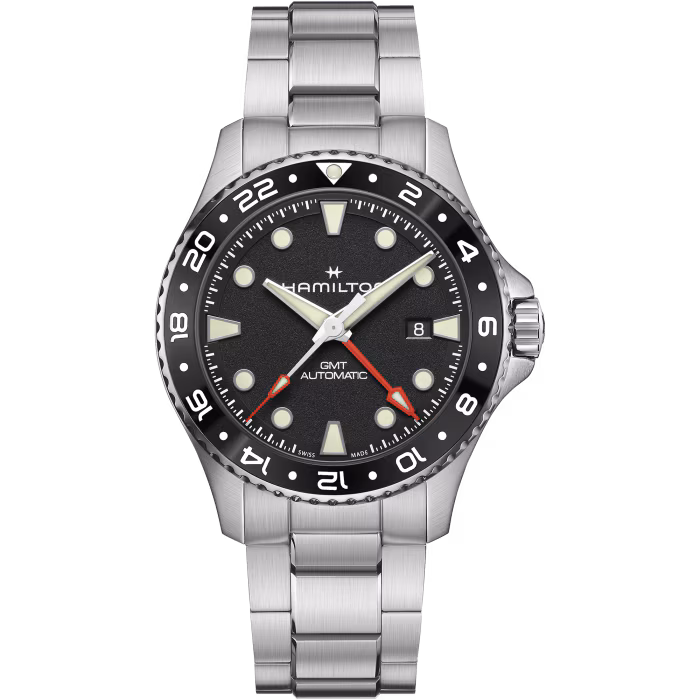 Hamilton KHAKI NAVY SCUBA AUTO Black GMT 43MM Men's Watch H82555130