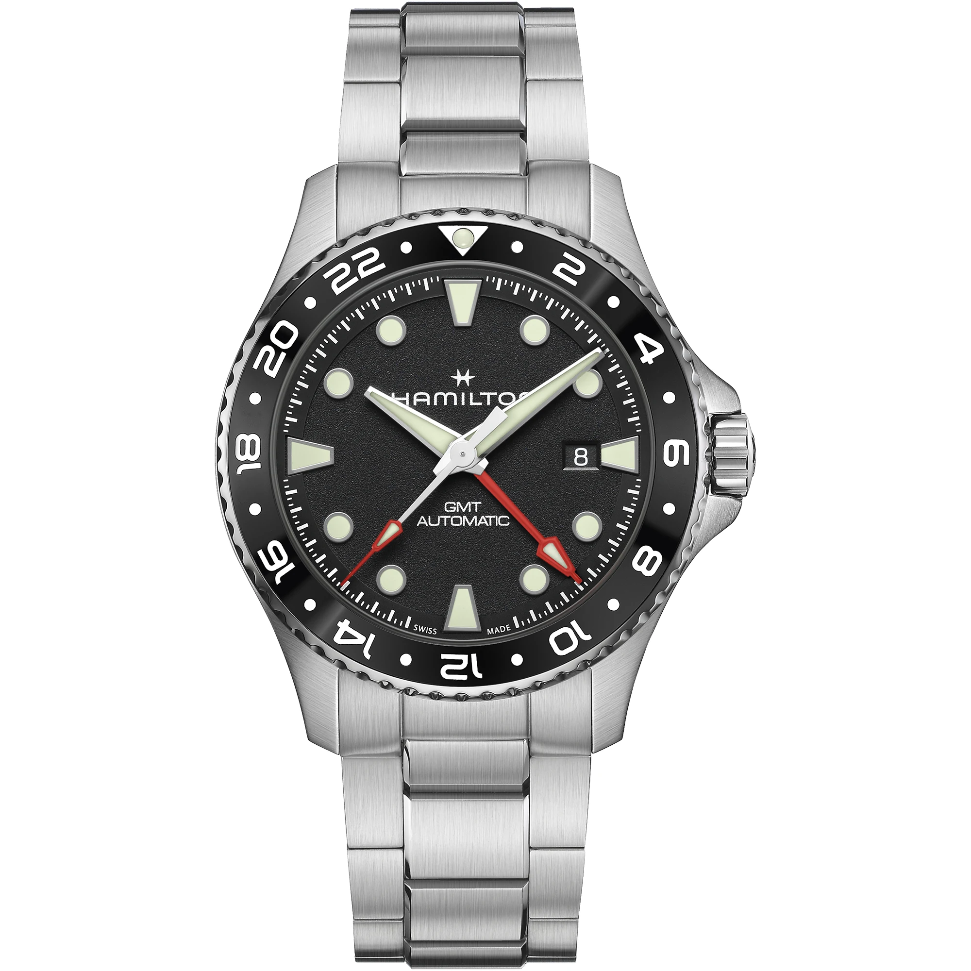 Hamilton KHAKI NAVY SCUBA AUTO Black GMT 43MM Men's Watch H82555130