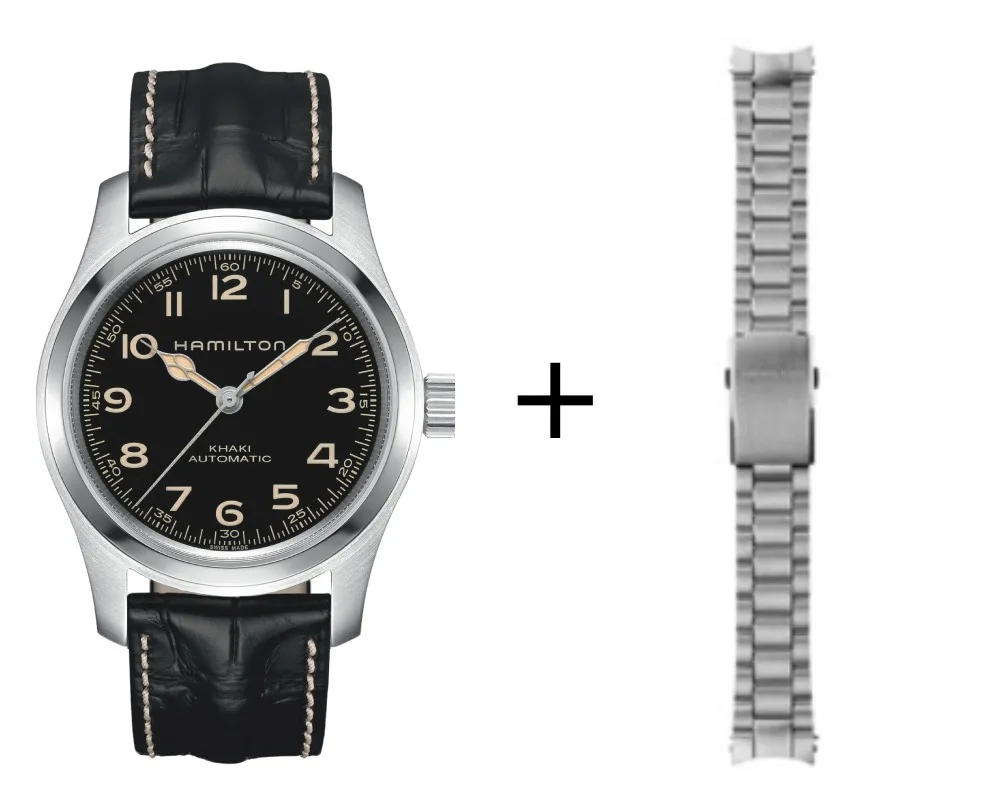 Hamilton Khaki Field Automatic H70605732 set with box 42mm