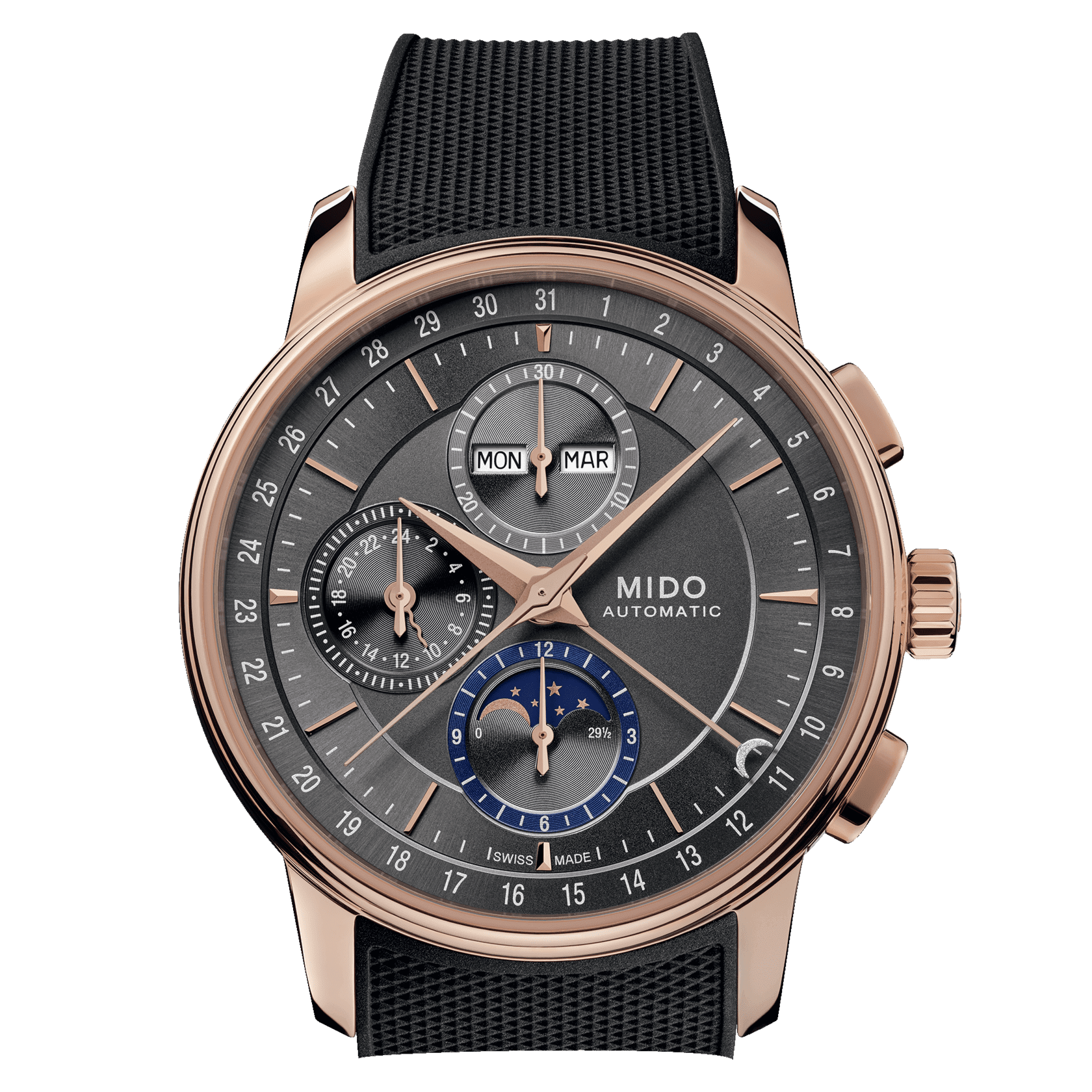 Mido Baroncelli Chronograph Moonphase M027.625.37.061.00 men's watch