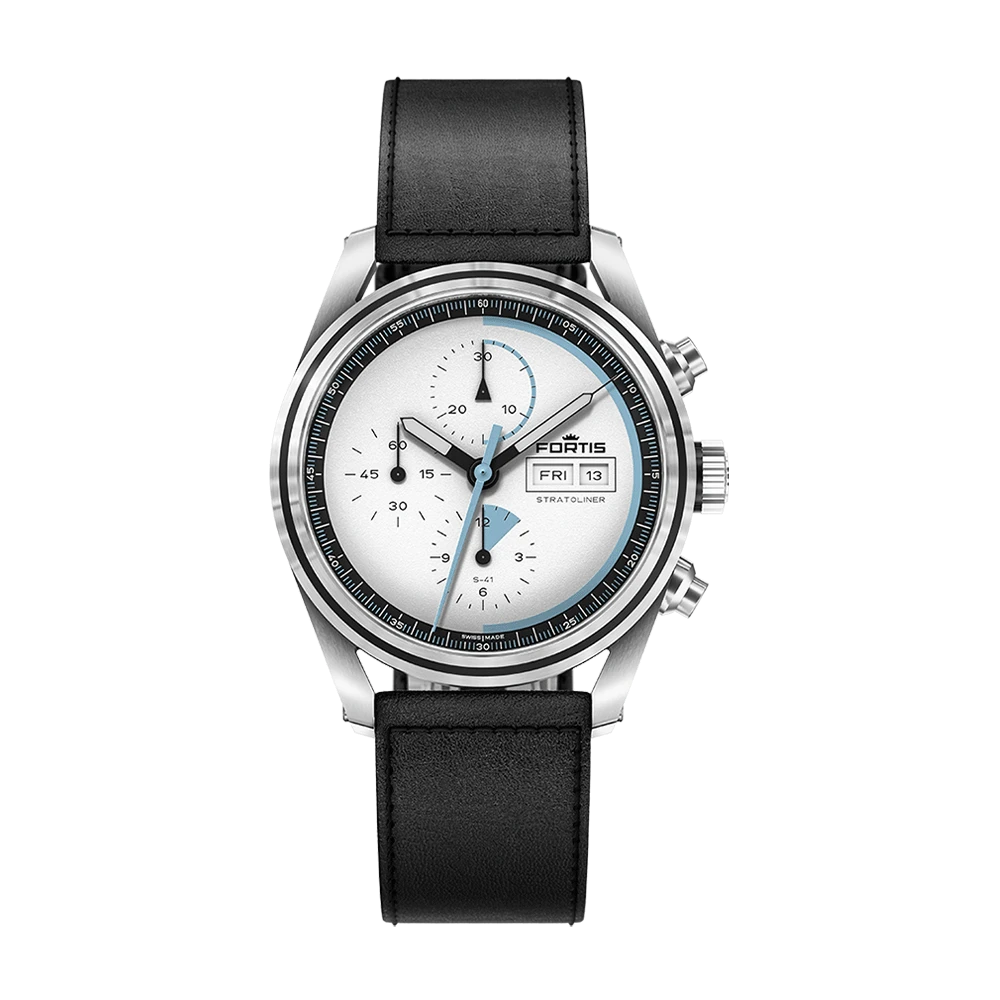 Fortis Stratoliner S-41 White Dust Men's Watch F2340014