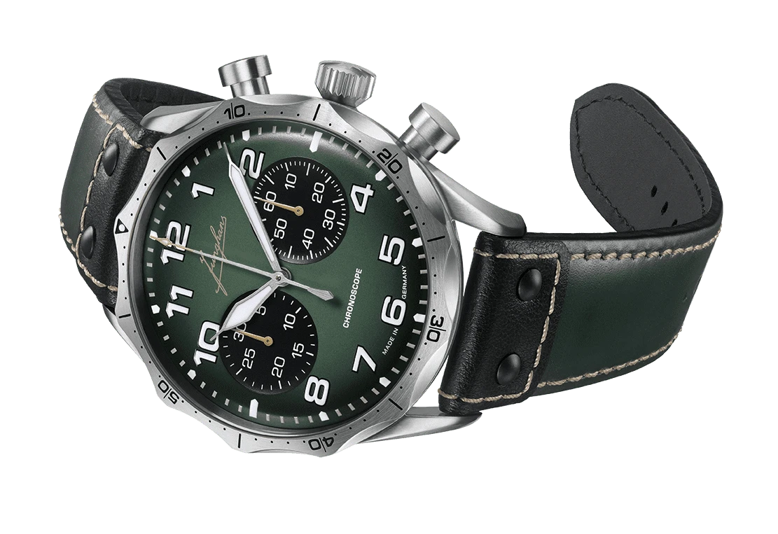 Junghans Pilot Chronoscope men's watch 27/3492.00