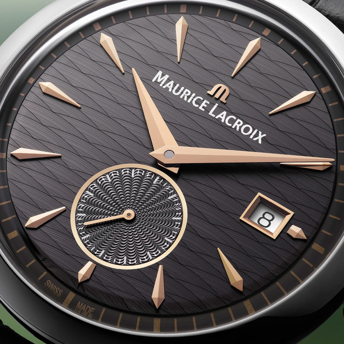 Maurice Lacroix 1975 Automatic 36mm, 38-hour power reserve, leather strap men's watch 756207-SS001-330-2
