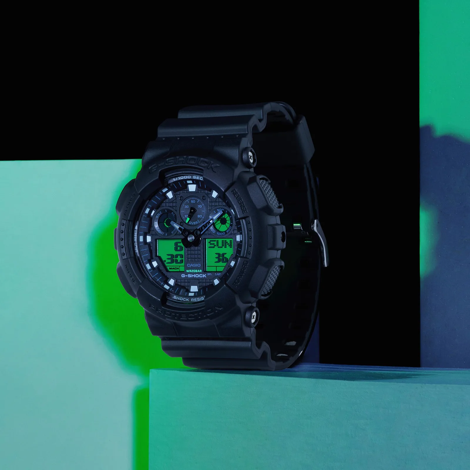 G-Shock ANALOG DIGITAL SERIES GA-100 Mens Watch GA-100BEG-1AER