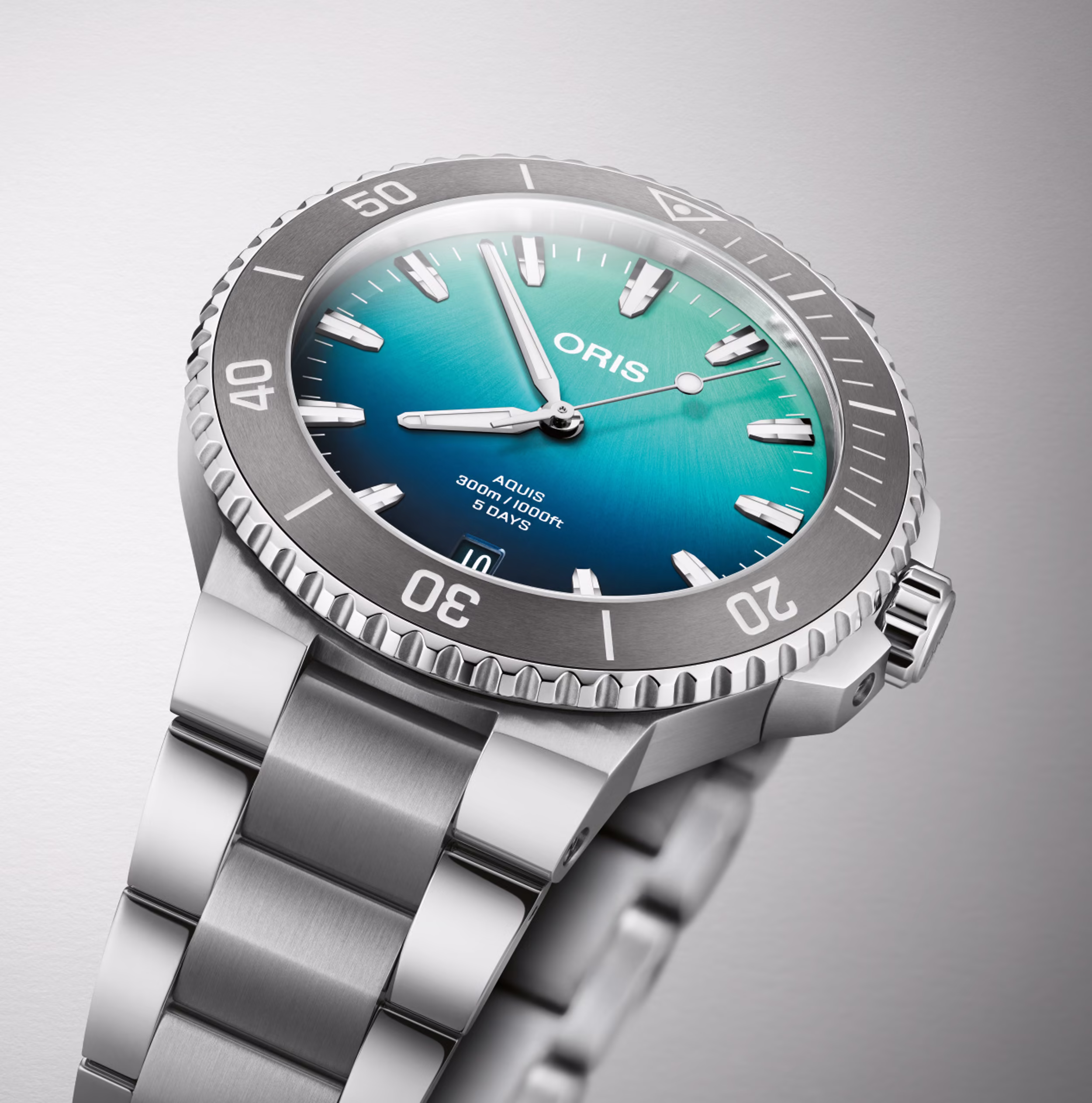 Oris men's watch Aquis 01 400 7790 4185 set