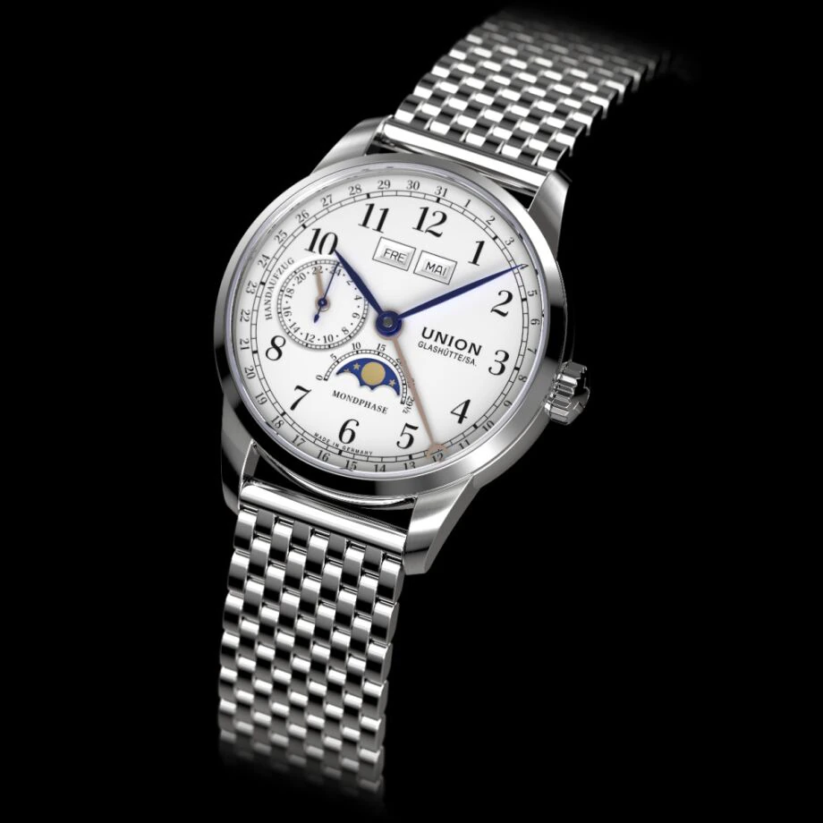 Union Glashütte 1893 Johannes Dürstein Edition Moon Phase Men's Watch D007.458.11.017.00