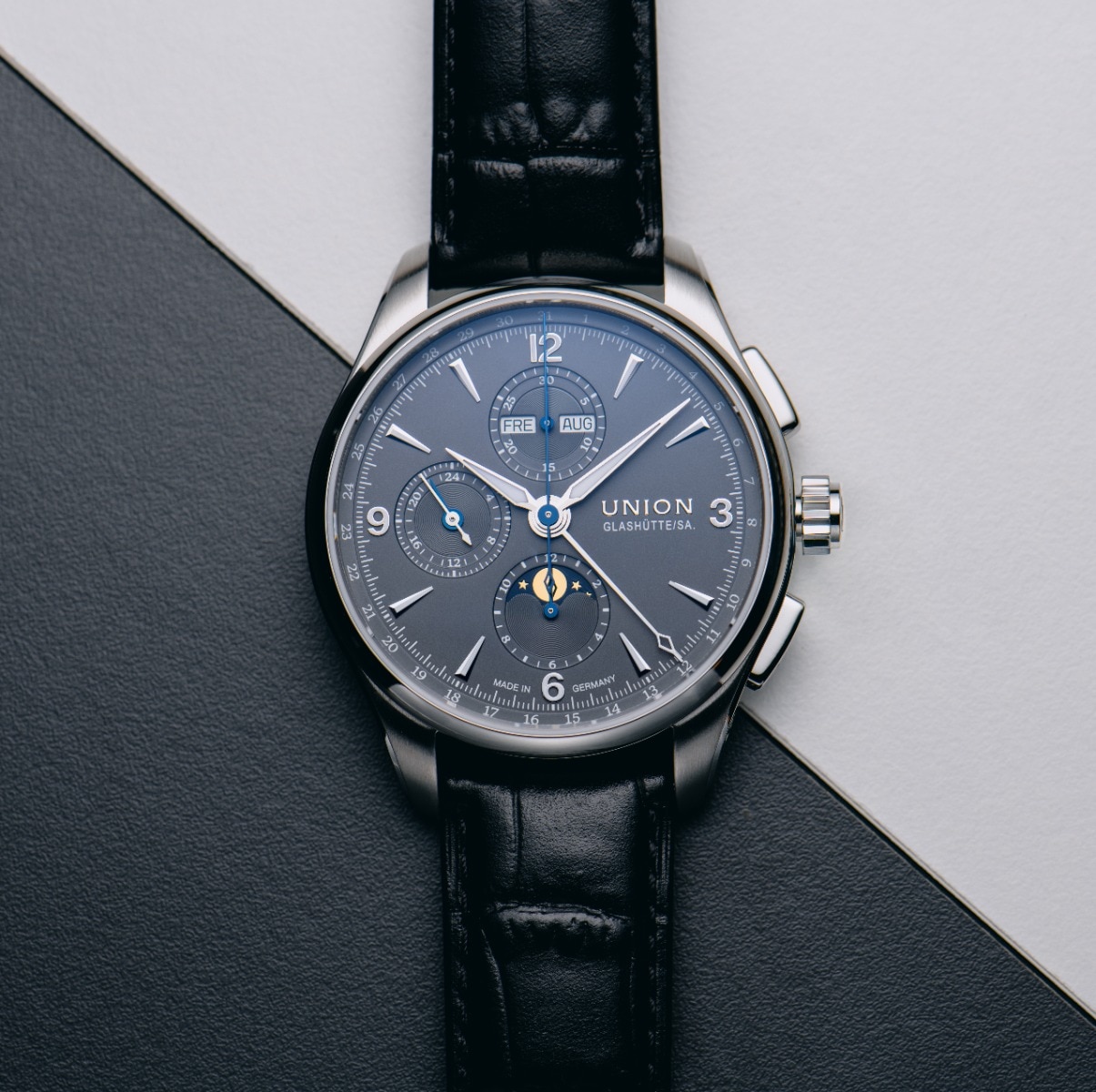 Union Glashütte Belisar Chronograph Moon Phase Men's Watch D014.425.16.087.00