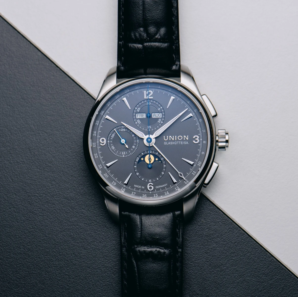 Union Glashütte Belisar Chronograph Moon Phase Men's Watch D014.425.16.087.00