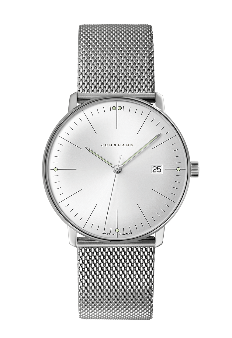 Junghans max bill quartz sapphire glass men's watch 041/4463.46