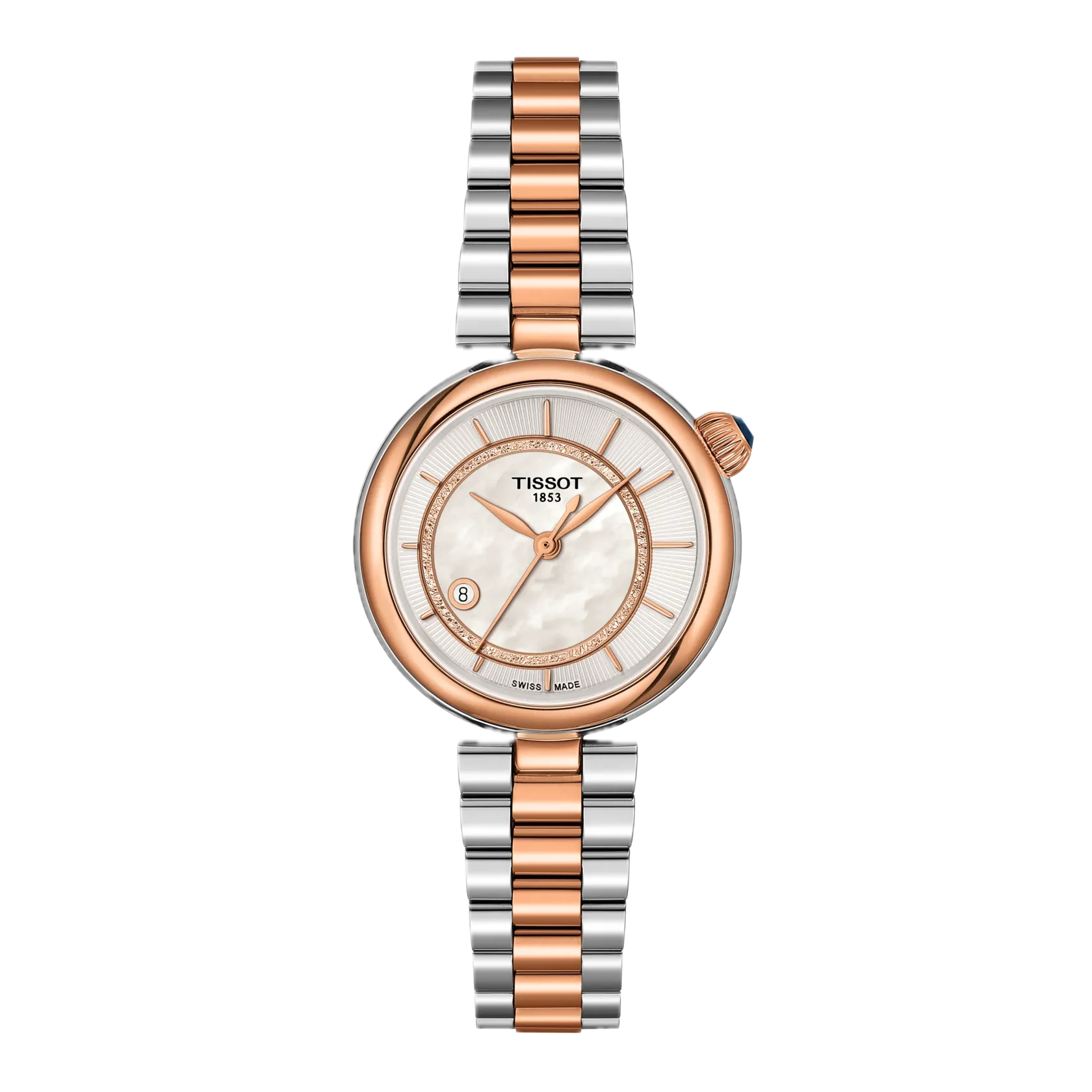 Tissot Désir 28mm, automatic, up to 80 hours power reserve, mother-of-pearl dial ladies' watch T152.207.22.111.00
