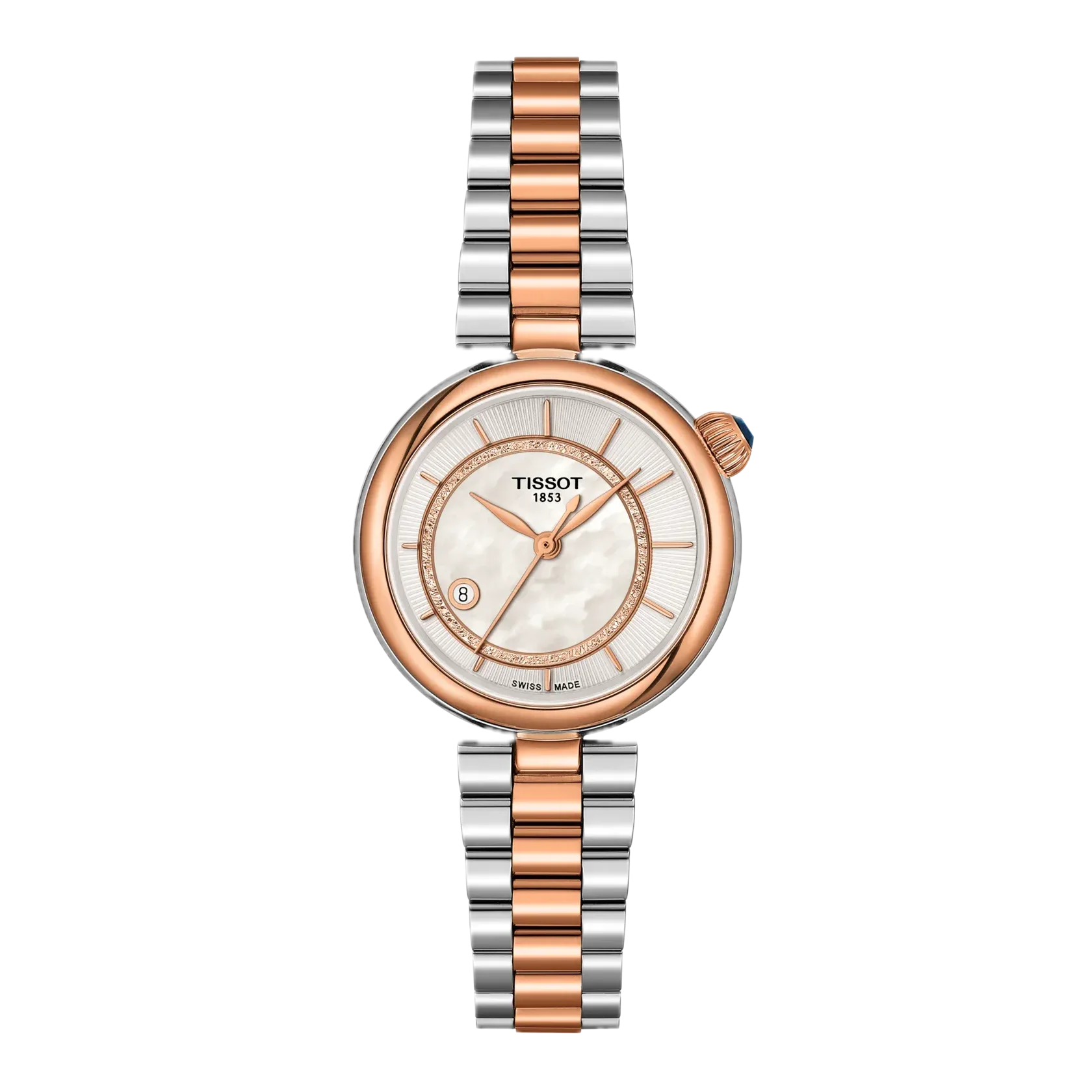 Tissot Désir 28mm, automatic, up to 80 hours power reserve, mother-of-pearl dial ladies' watch T152.207.22.111.00