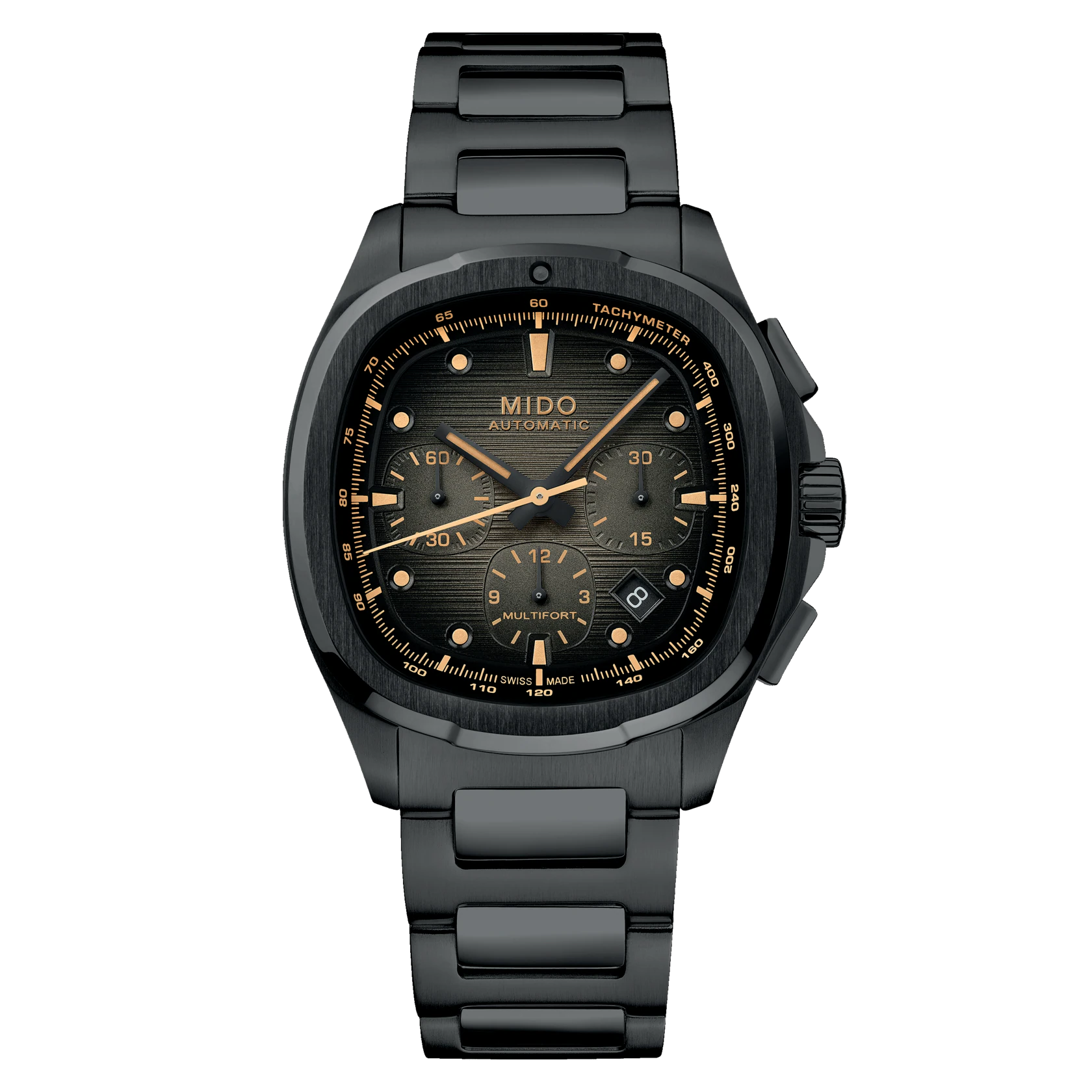 Mido Multifort TV Chronograph Black with additional strap Men's watch M049.527.33.081.00