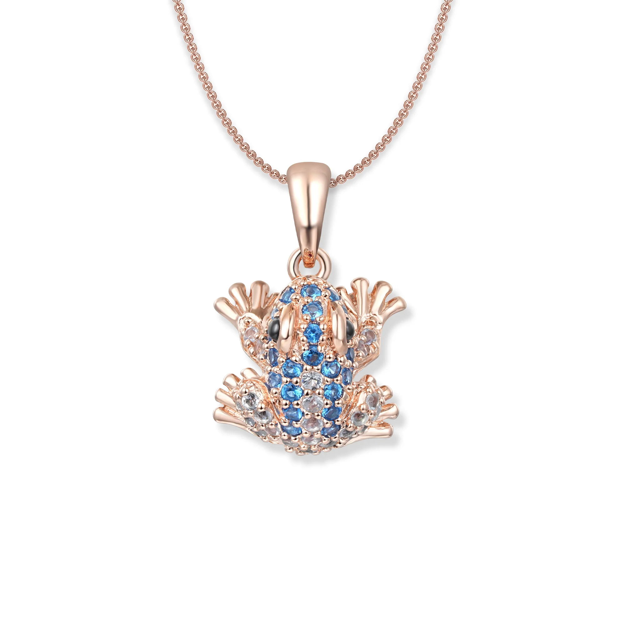 At the time, Lou Blue Frog pendant necklace, Fancy Frogs Edition pendant