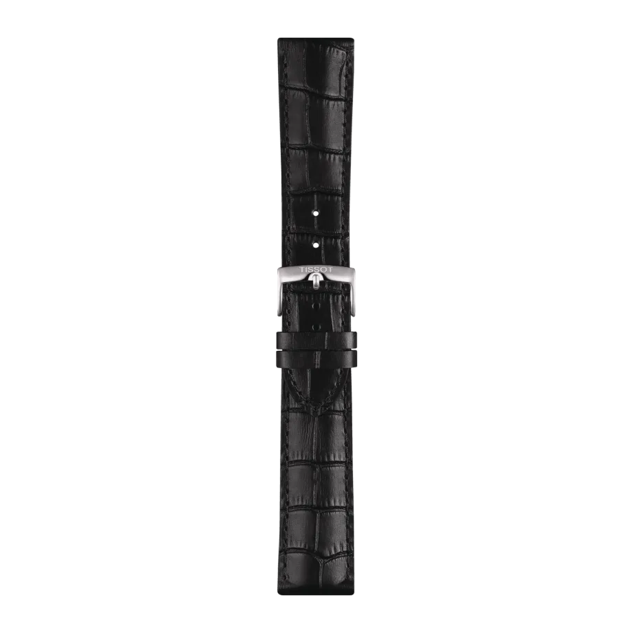 Tissot replacement strap leather black T852.013.405