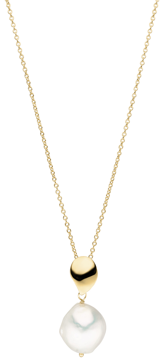 Adriana necklace with pearl pendant freshwater baroque F8
