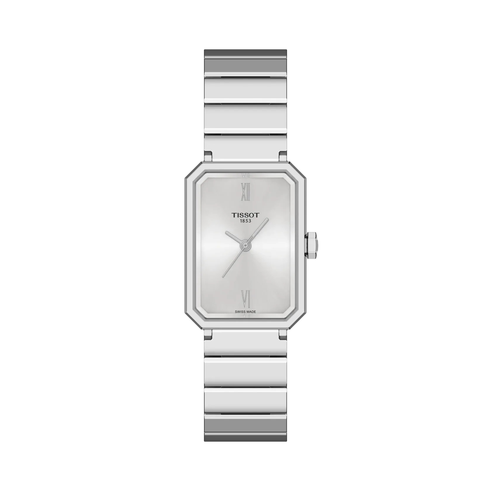 Pre-owned Tissot T-Lady SRV white ladies' watch T160.110.11.033.00