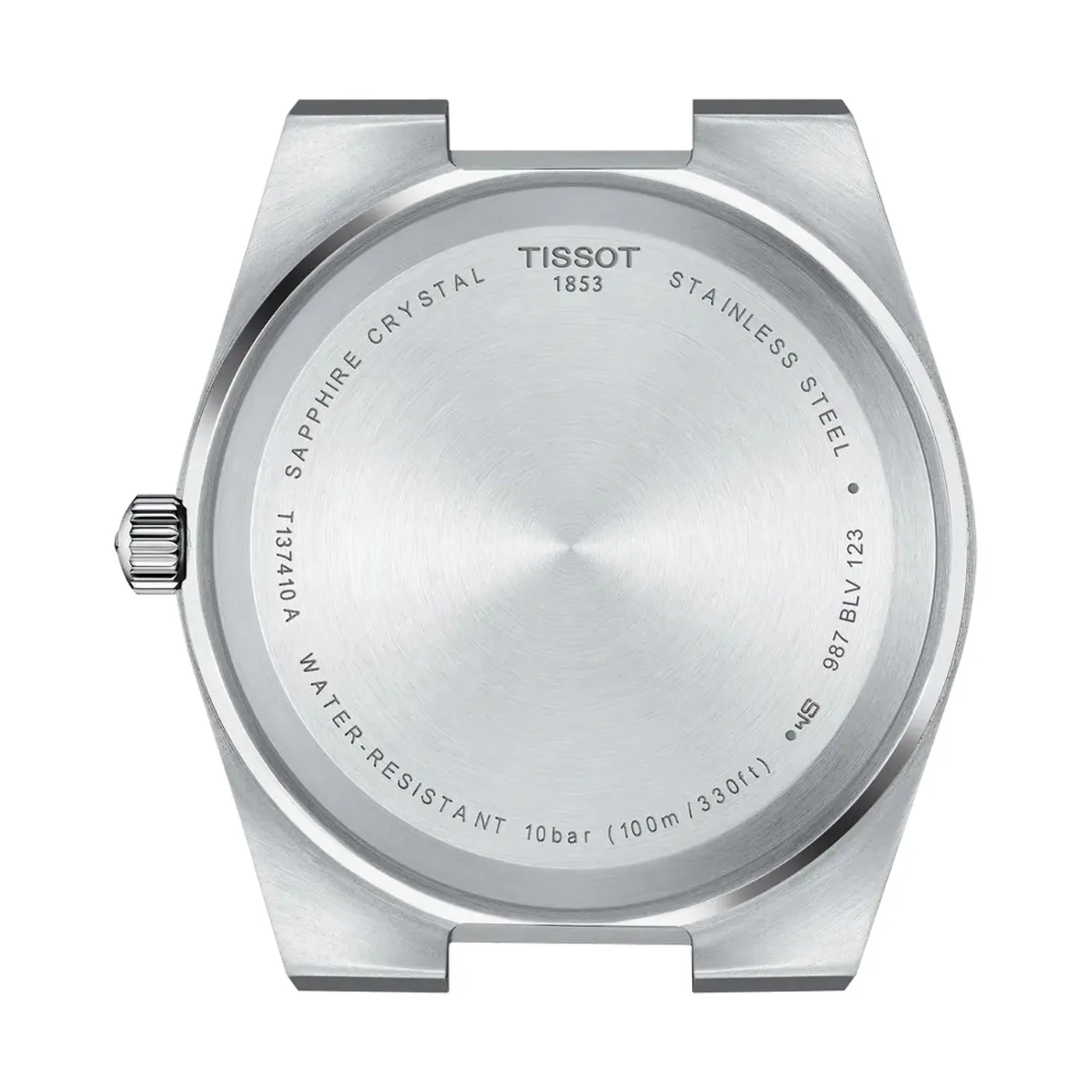 Tissot PRX men's watch T137.410.11.041.00 set with blue rubber strap