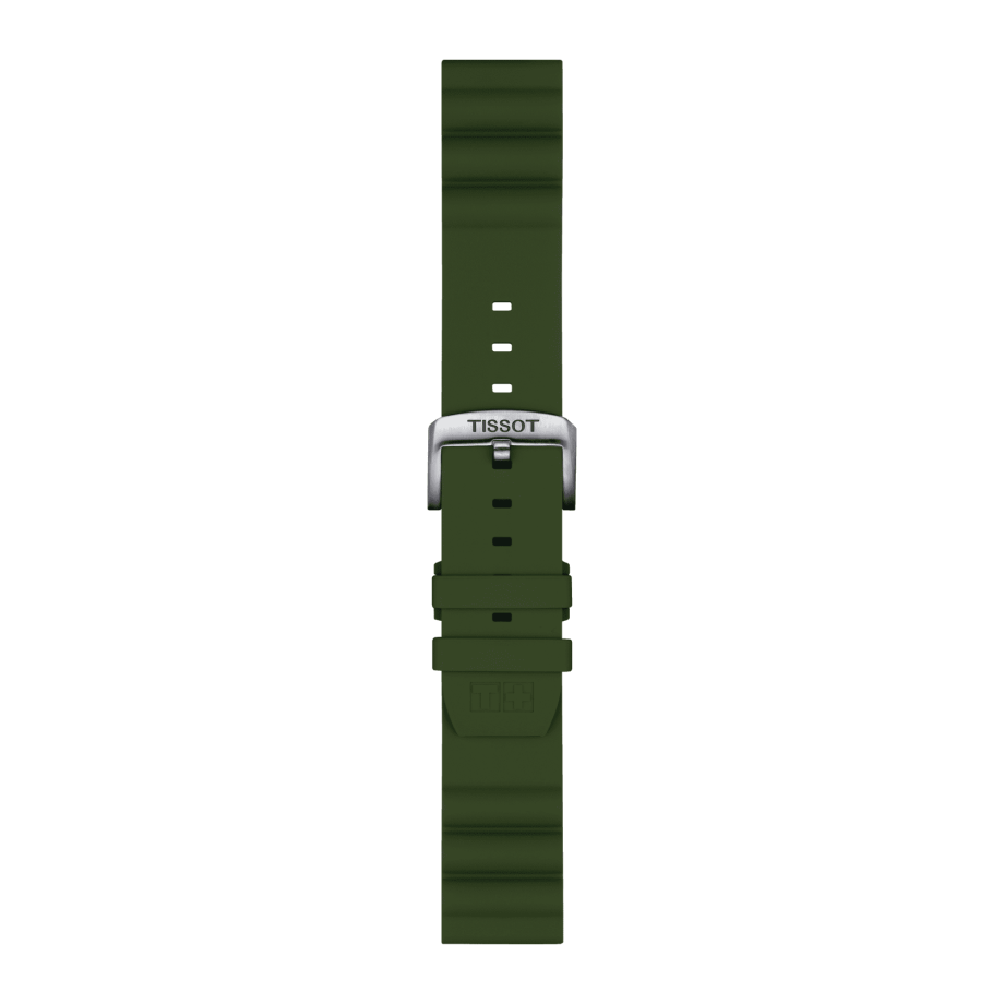 Tissot replacement silicone strap green