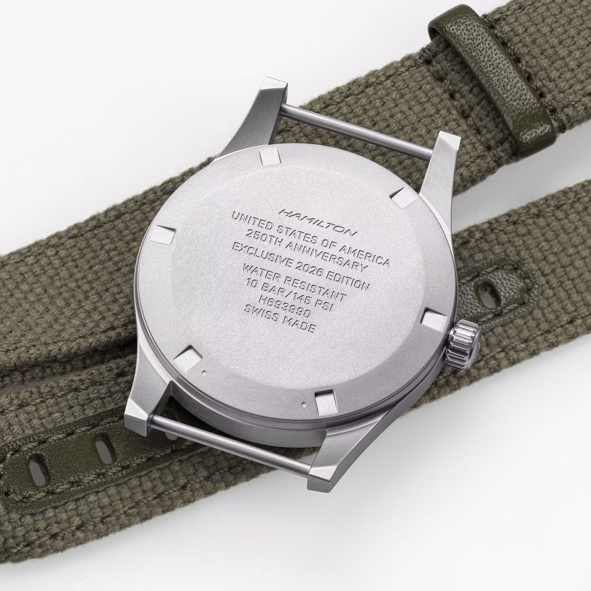 Hamilton Khaki Field Mechanical 36 mm, manual winding, textile strap, 80-hour power reserve men's watch H69399930