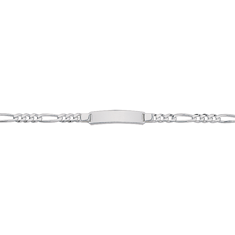 CEM 925 silver identification bracelet 21.5 cm rhodium-plated BIDR904669