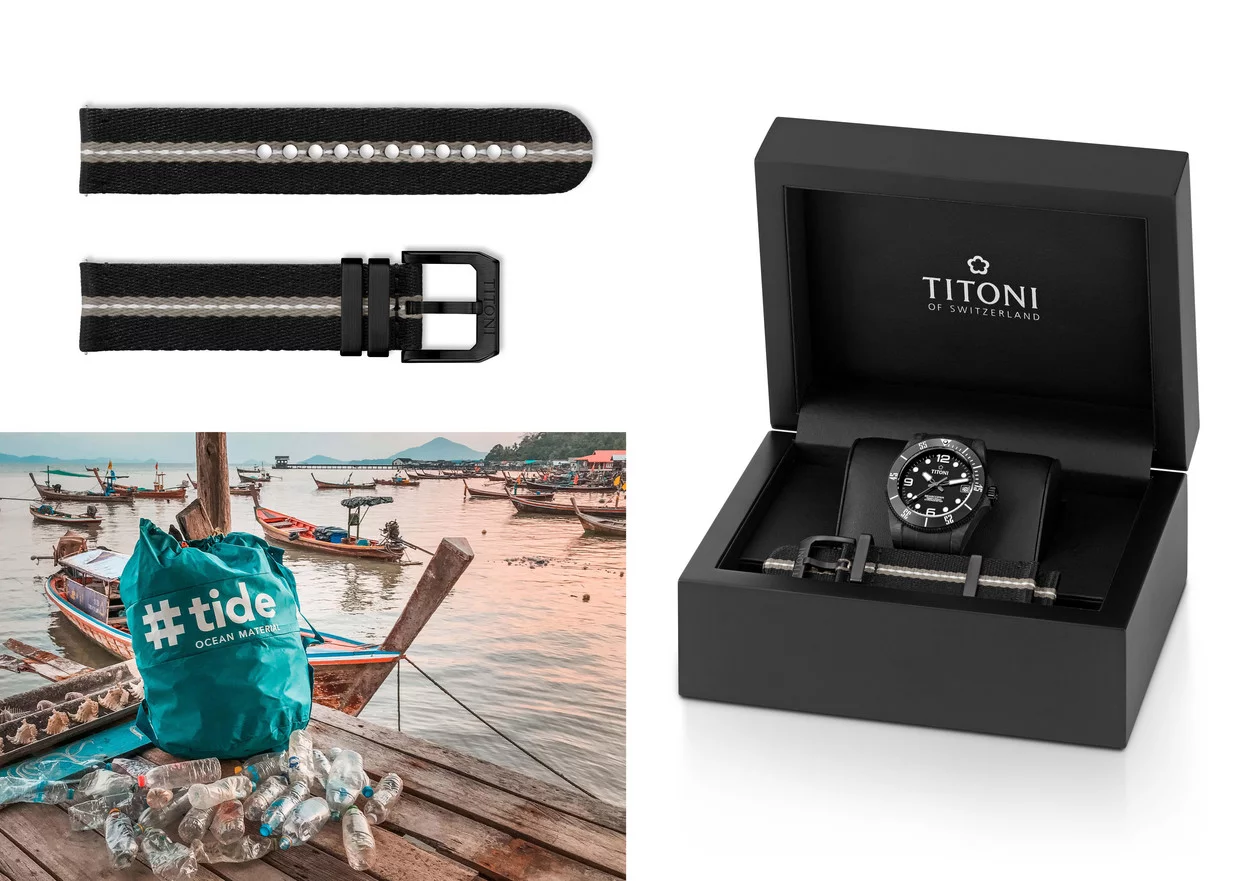 Titoni Seascoper600 men's watch 83600 C-BK-256
