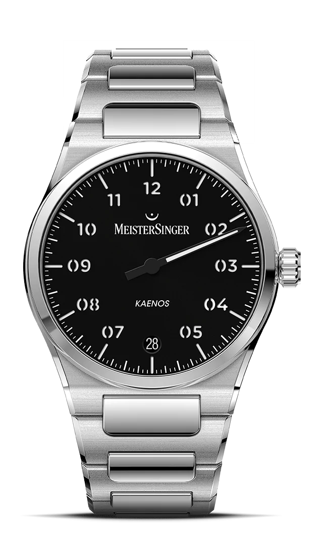 Meister Singer Kaenos, automatic movement, black men's watch KS902
