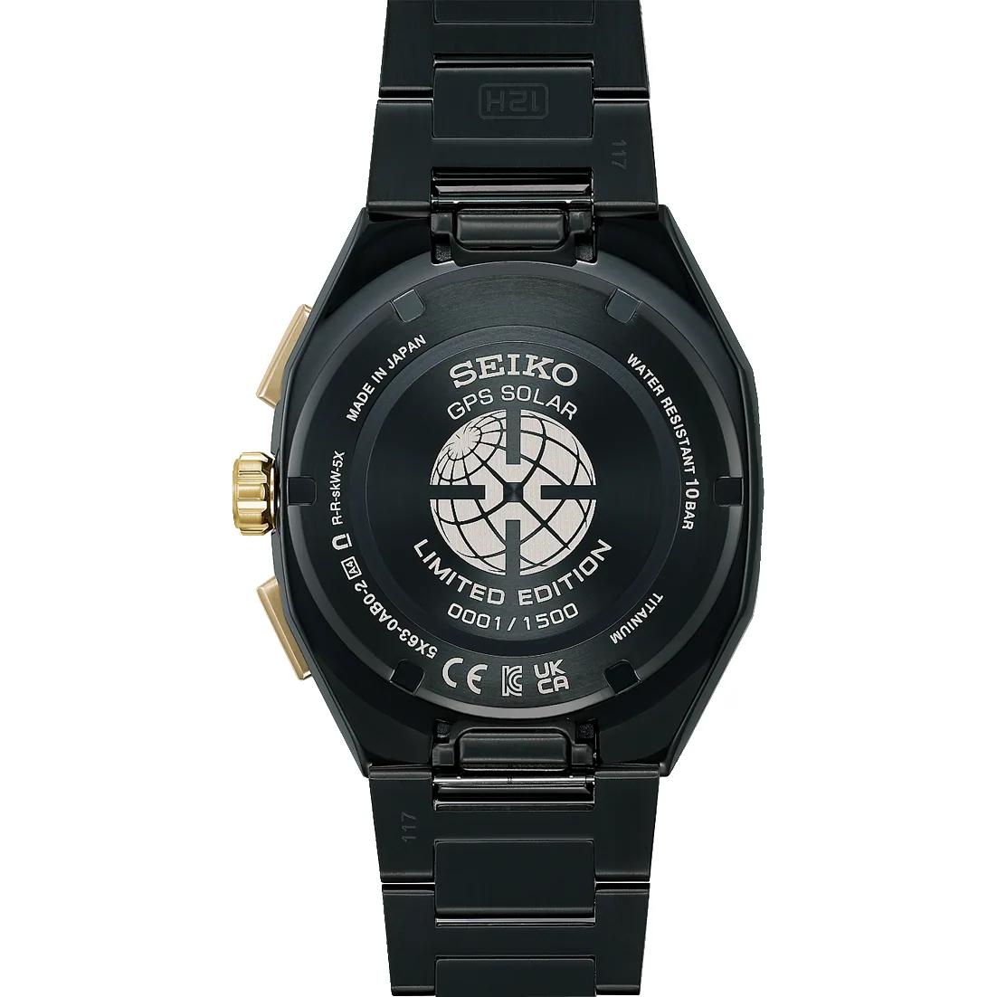 Seiko Astron GPS Solar Dual Time Chronograph Limited Edition Petrol Men's Watch HAB009J1