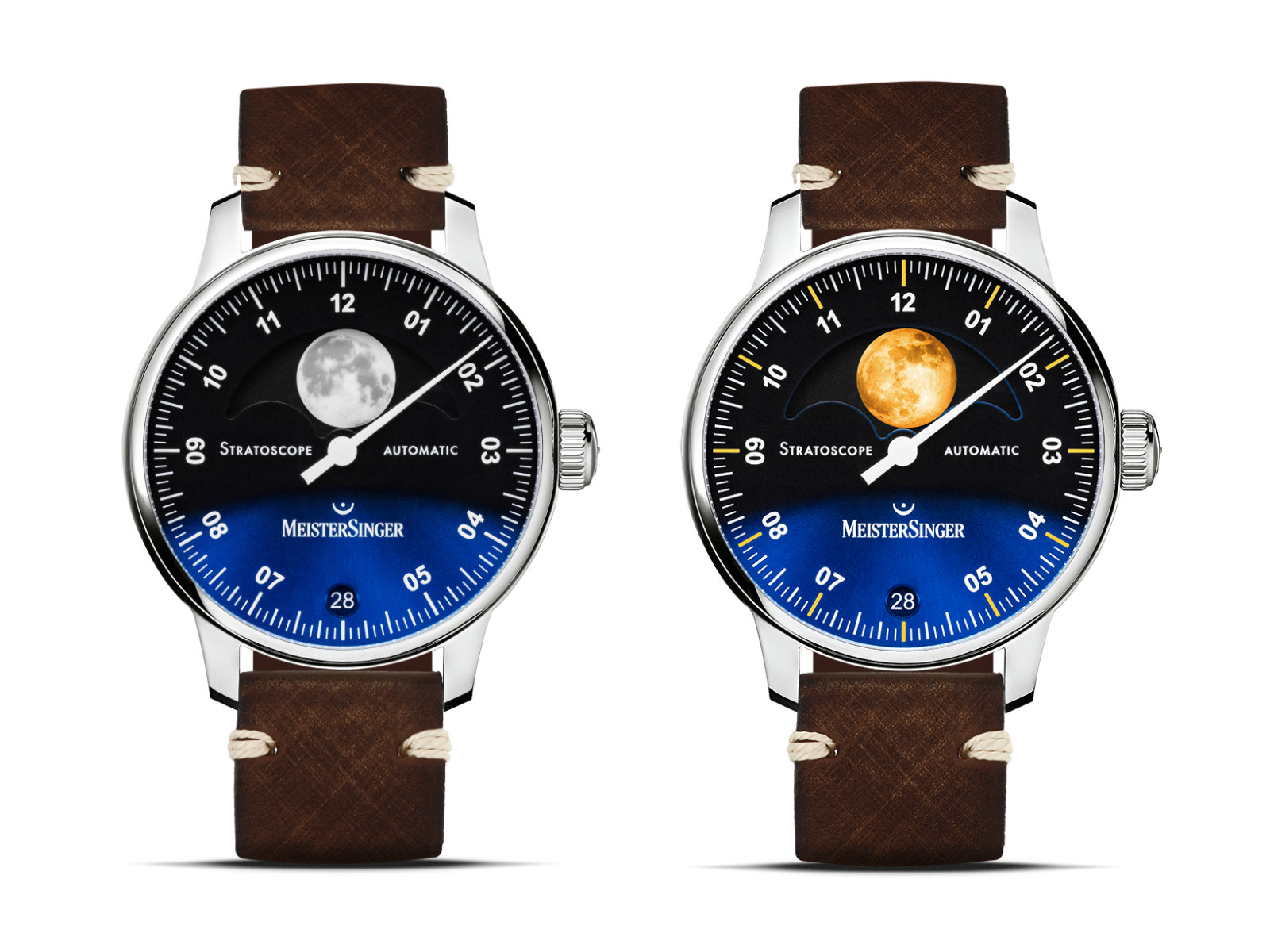 Meister Singer Stratoscope, automatic men's watch ST982G