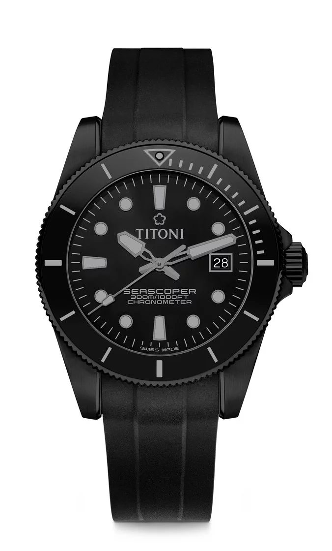Titoni Seascoper 300 83300 B-BK-R-716 I men's watch - Limited Edition