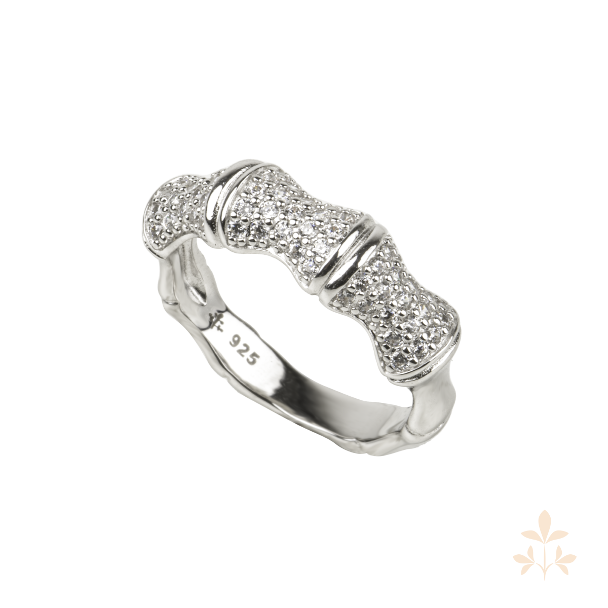 Seinerzeit White Bamboo Ring Size 54, SZA-1990-310-54