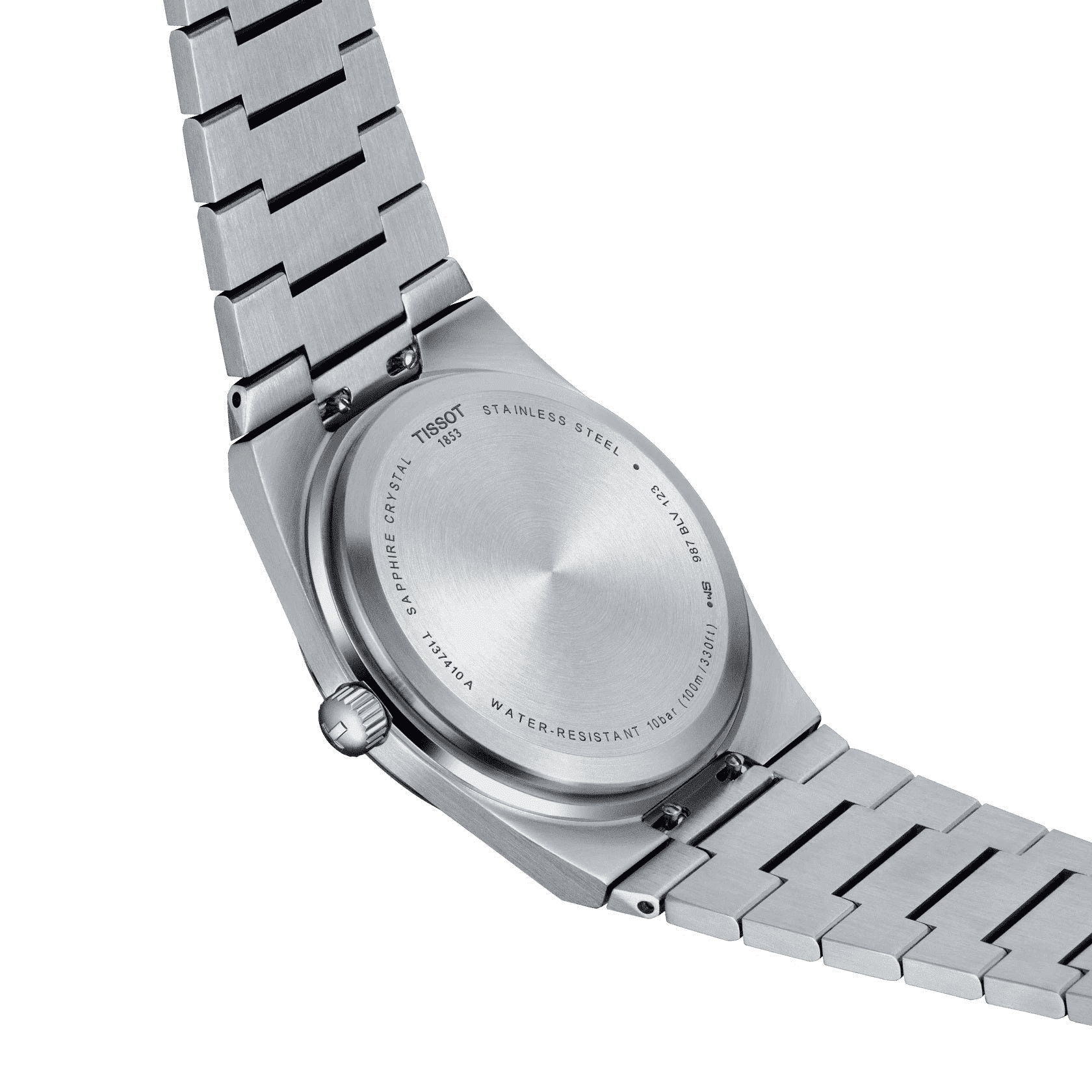 Tissot PRX men's watch T137.410.11.041.00 set with blue rubber strap