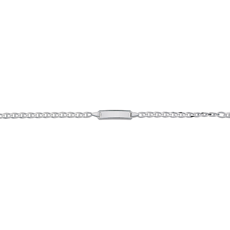 CEM 925 silver identification bracelet 14 - 16 cm, rhodium-plated BIDR904663