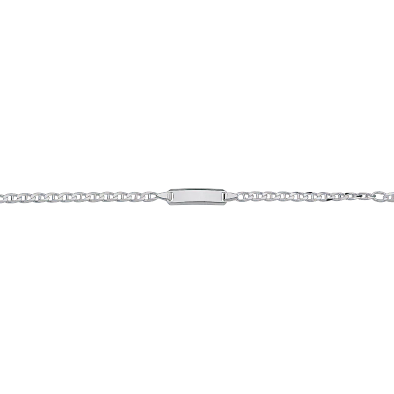 CEM 925 silver identification bracelet 14 - 16 cm, rhodium-plated BIDR904663