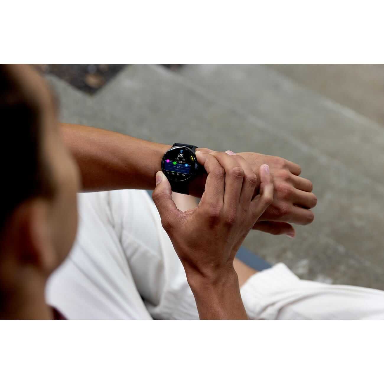 Garmin Venu 3 black/slate gray with leather strap and silicone strap men's watch 010-02784-52
