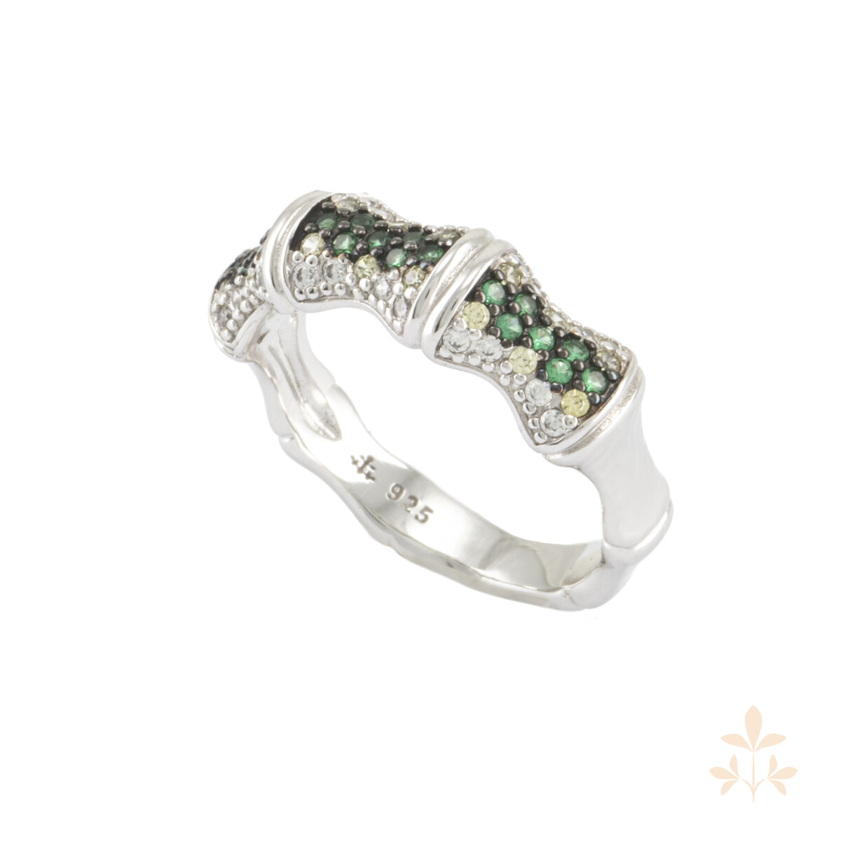 At that time Emerald Bamboo Ring SZA-1990-322-58