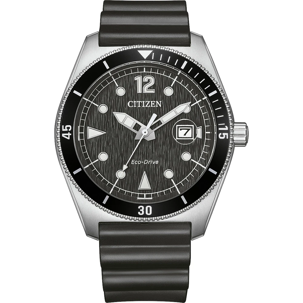 Citizen Eco-Drive Marine Sports, rubber strap (urethane) black, 43mm men's watch AW1889-00E