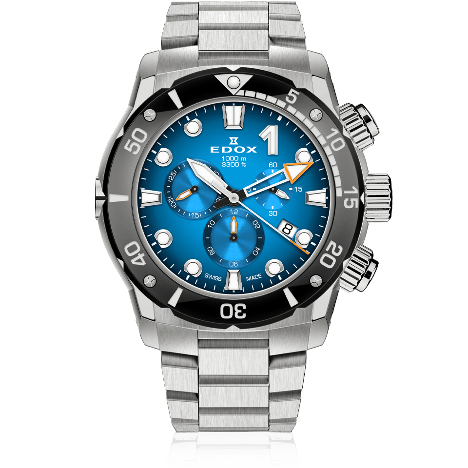Edox CO-1 Chronograph Men's Watch 10242 TINM BUIDN
