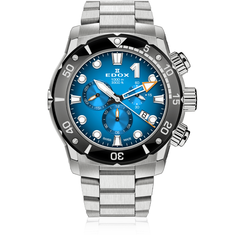Edox CO-1 Chronograph Men's Watch 10242 TINM BUIDN