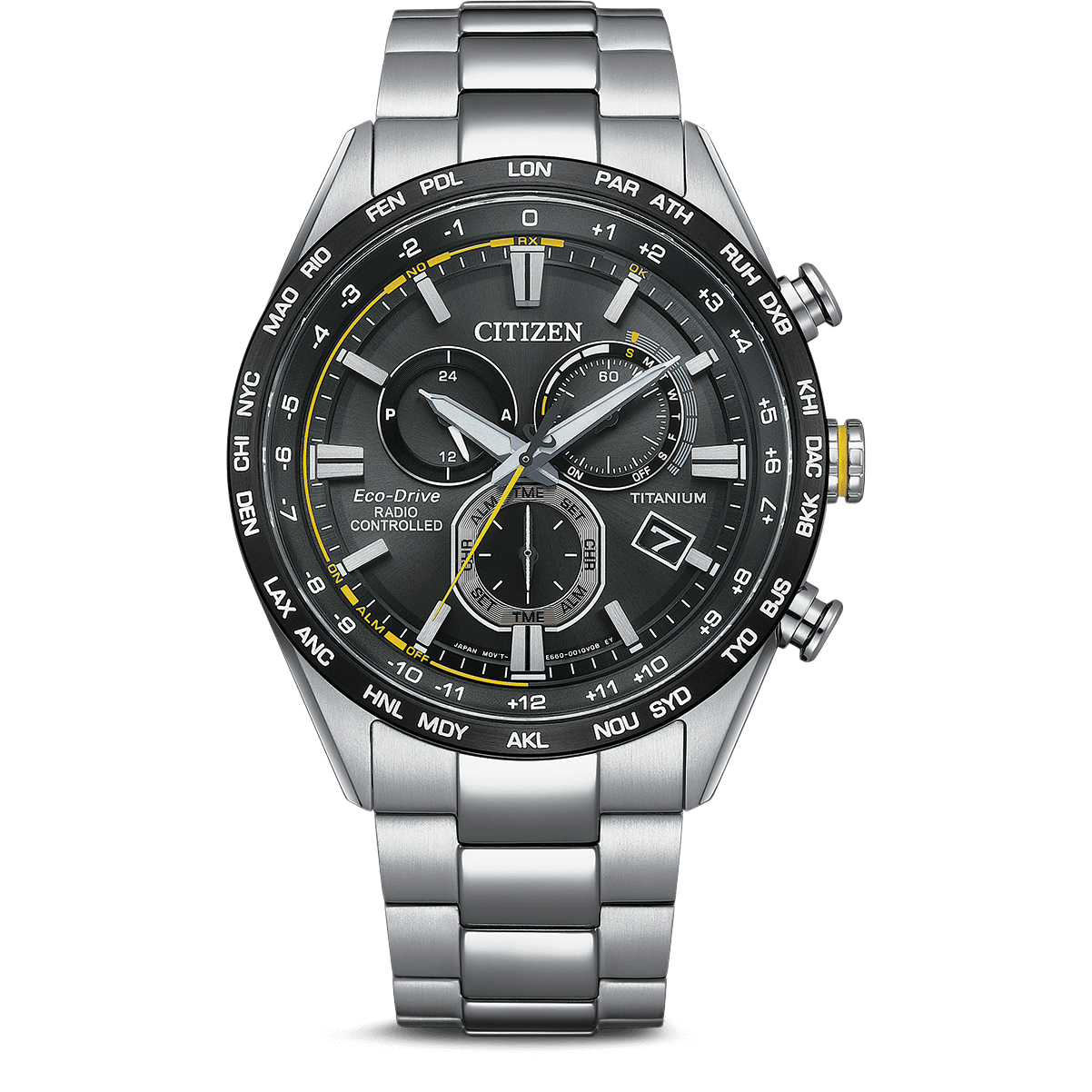 Citizen Super Titanium radio controlled men's watch CB5947-80E