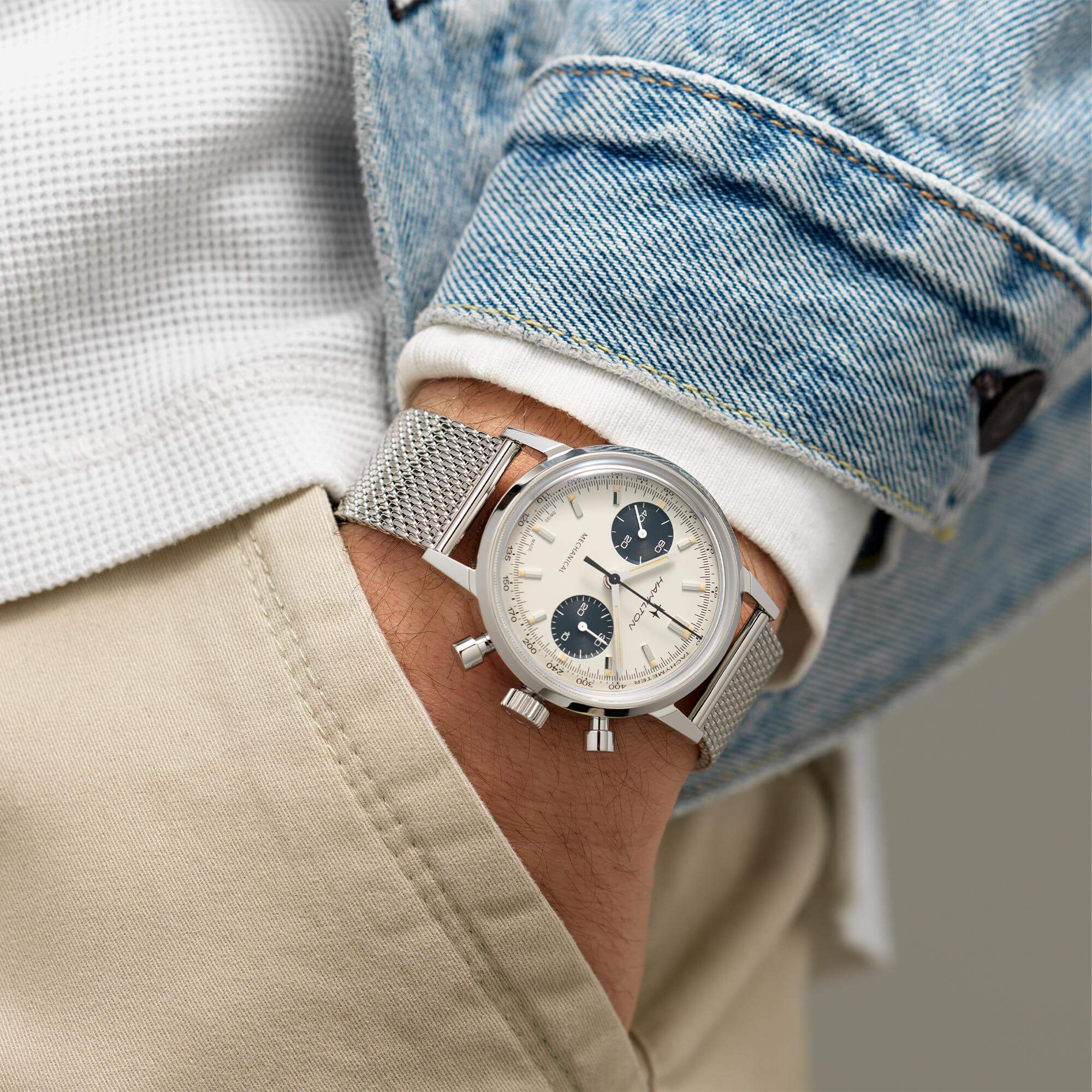 Hamilton Intra-Matic Chronograph H Mechanical Men's Watch H38429110