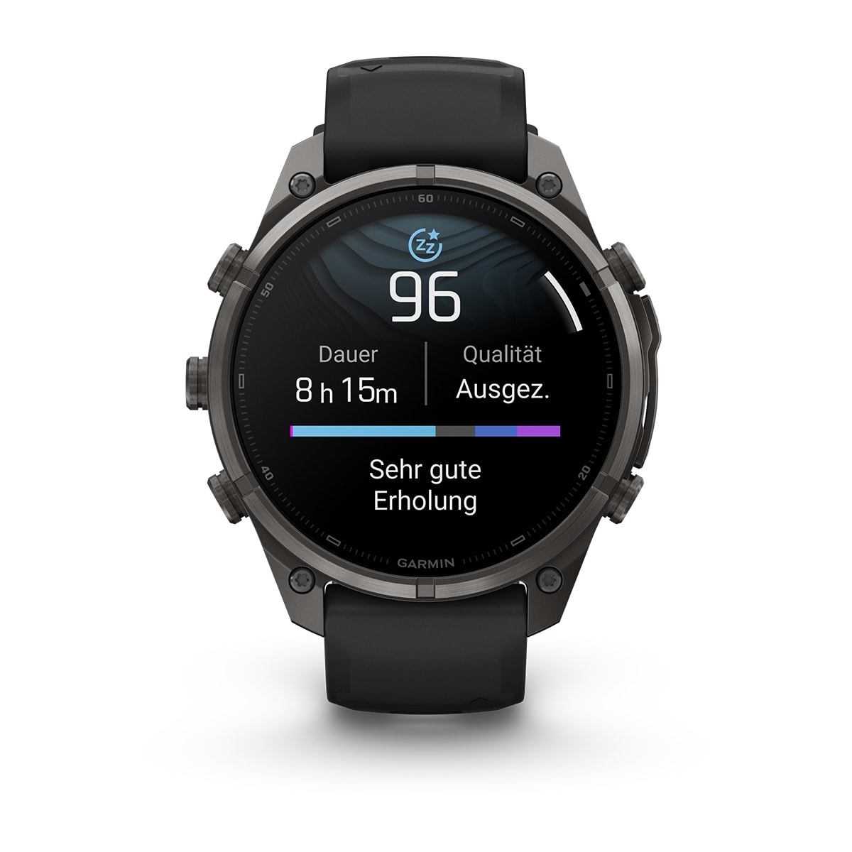 Garmin fēnix® 9 Pro inReach® - 47 mm AMOLED Sapphire Carbon Gray DLC Titanium with Black/Pebble Gray Silicone Band 010-04336-11