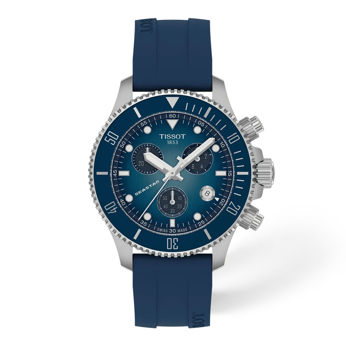 Tissot Seastar 1000 38mm, Swiss quartz movement, silicone strap, men's watch T120.217.17.041.00